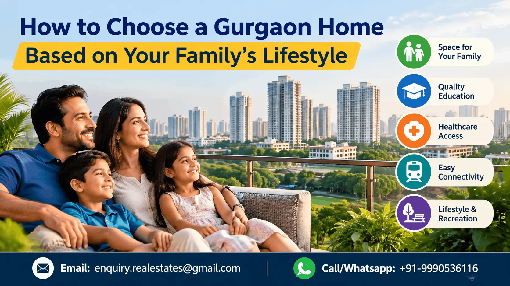 How to Choose a Gurgaon Home Based on Your Family’s Lifestyle